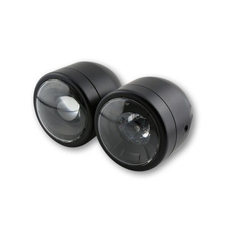 Faro LED SHIN YO Twin montaje lateral negro - motoscamaralweb.com