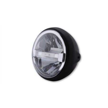 Faro delantero LED HIGHSIDER British-Style Tipo 4 (montaje lateral) - motoscamaralweb.com
