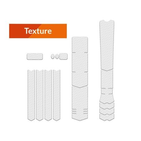 Kit adhesivos protectores cuadro ALGIS texture XL transparente - motoscamaralweb.com