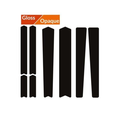 Kit adhesivos protectores cuadro ALGIS mate Gravel/Carretera negro - motoscamaralweb.com