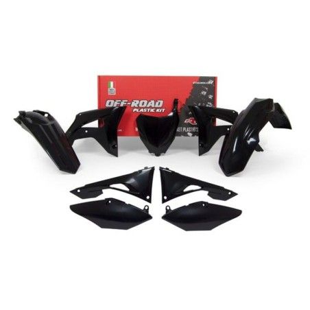 Kit de plástica RACETECH (6 piezas) - Negro - motoscamaralweb.com