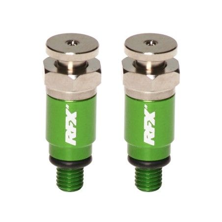 Purgadores de aire de horquilla RFX Pro M5 x 0.8 (verde) Kayaba/Showa-