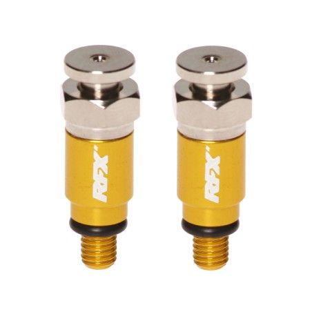 Purgadores de aire de horquilla RFX Pro M5 x 0.8 (amarillo) Kayaba/Sho