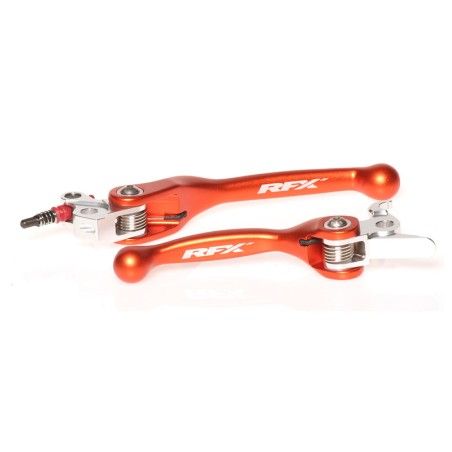 Juego de manetas flexibles forjadas RFX (naranja) - KTM Varios frenos Brembo/embragues Magura - motoscamaralweb.com