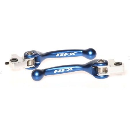 Juego de manetas flexibles forjadas RFX Race - azul - motoscamaralweb.com