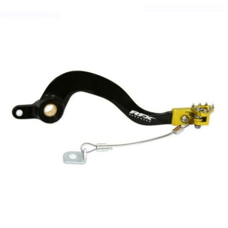 Pedal de freno trasero RFX Pro ST (H/A negro/amarillo) - Suzuki RM85 - motoscamaralweb.com
