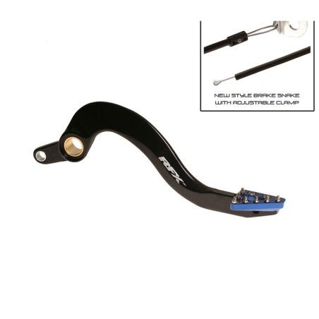 Pedal de freno trasero RFX Pro ST (anodizado duro negro/azul) - Yamaha YZF/WRF 250 - motoscamaralweb.com
