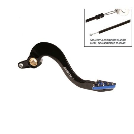 Pedal de freno trasero RFX Pro ST (anodizado duro negro/azul) - Yamaha YZF/WRF 450 - motoscamaralweb.com