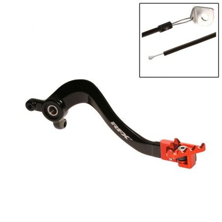 Pedal de freno trasero RFX Pro FT (negro/naranja) - KTM SX85 - motoscamaralweb.com