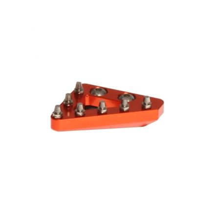 Puntera de pedal de freno trasero macizo CNC RFX Pro de repuesto (naranja) - motoscamaralweb.com