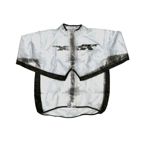Chaqueta impermeable RFX Sport (transparente/negro). talla joven S (6- 8) - motoscamaralweb.com