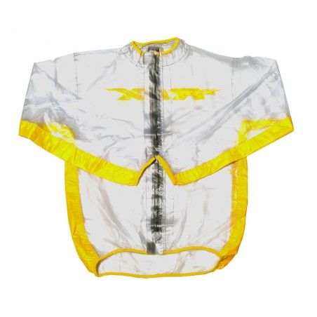 Chaqueta impermeable RFX Sport (transparente/amarillo). talla adulto M - motoscamaralweb.com