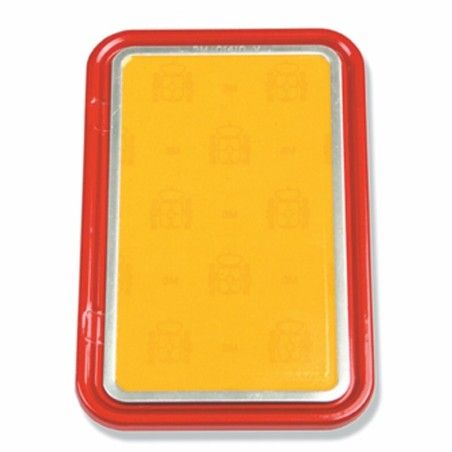 Placa porta matricula scooter rojo V PARTS - motoscamaralweb.com