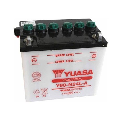 Batería YUASA Y60-N24L-A Combipack (con electrolito) - motoscamaralweb.com