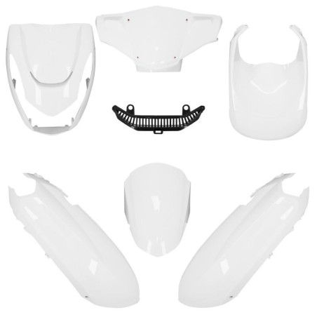Kit de carenados O PARTS blanco brillo - Peugeot Kisbee (10-) - motoscamaralweb.com