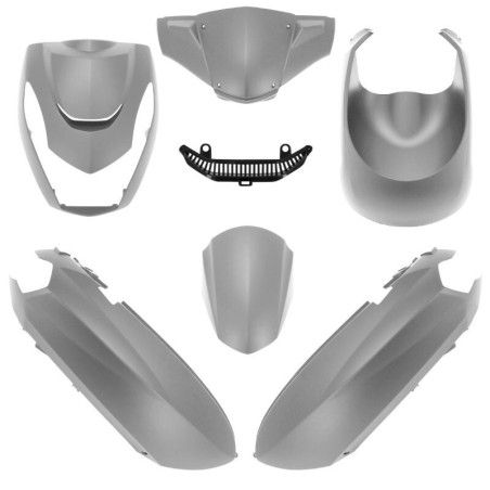 Kit de carenados O PARTS gris mate - Peugeot Kisbee (10-) - motoscamaralweb.com