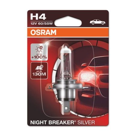 Lámpara OSRAM Night Breaker Silver H4 12V / 60 / 55 - 1 ud - motoscamaralweb.com