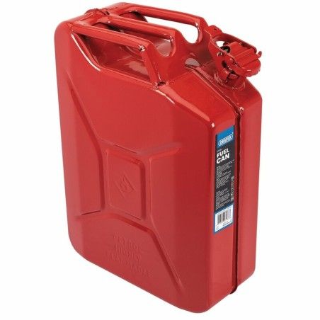 Bidón de combustible de acero DRAPER - rojo 20L - motoscamaralweb.com