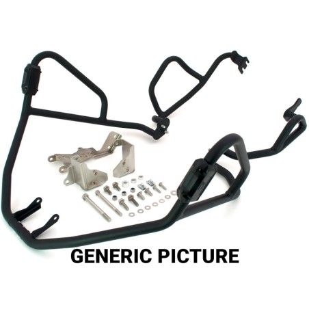 Barra de protección BIHR Trail Crash BAr aluminio Ice polish - motoscamaralweb.com