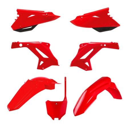 Kit plástica POLISPORT MX Restyling rojo - Honda CR125 / 250 - motoscamaralweb.com