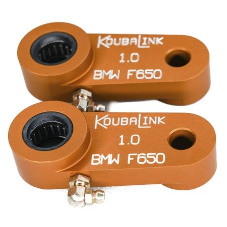 Kit de bajada KOUBALINK (25.4 mm) naranja - BMW F650 Funduro - motoscamaralweb.com