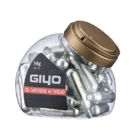 Cartucho inflador GIYO 16g CO2 bote x40pcs - motoscamaralweb.com