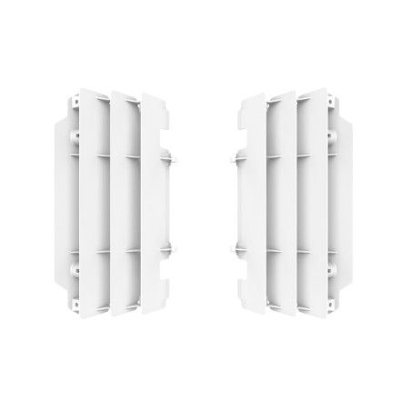 Cubre radiador POLISPORT - blanco Kawasaki KX250 - motoscamaralweb.com