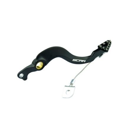 Pedal de freno trasero SCAR - Negro - motoscamaralweb.com