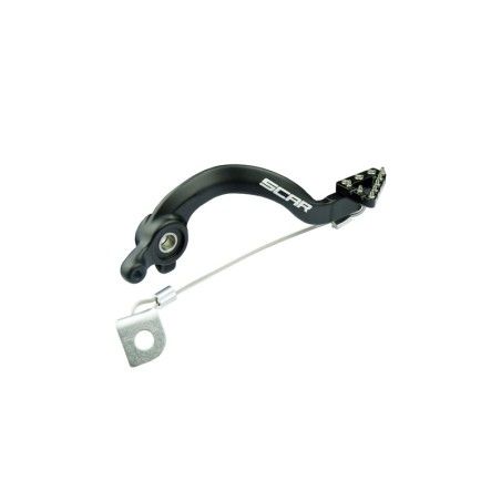 Pedal de freno trasero SCAR - Negro - motoscamaralweb.com