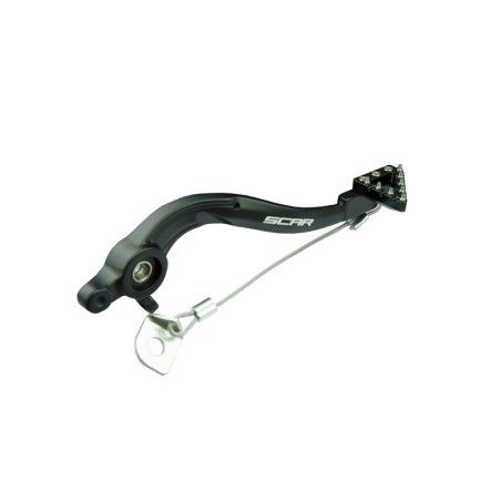 Pedal de freno trasero SCAR - Negro - motoscamaralweb.com