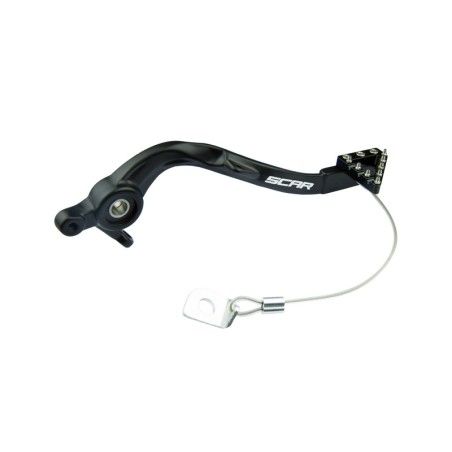 Pedal de freno trasero SCAR - Negro - motoscamaralweb.com