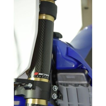 Protectores superiroes de horquilla SCAR 160x52mm - Carbono - motoscamaralweb.com