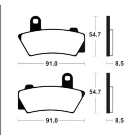 Pastillas de freno TECNIUM Supersport sinterizadas - MF495 - motoscamaralweb.com