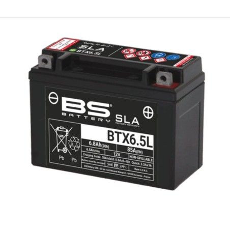 Batería BS BATTERY SLA BTX6.5L (FA) - motoscamaralweb.com