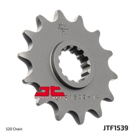 Piñón con goma anti-ruido JT SPROCKETS acero 1539 - 520 - motoscamaralweb.com