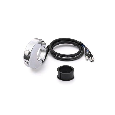 Botonera DAYTONA CNC 2 botones para velocímetro Velona - Cromo - motoscamaralweb.com