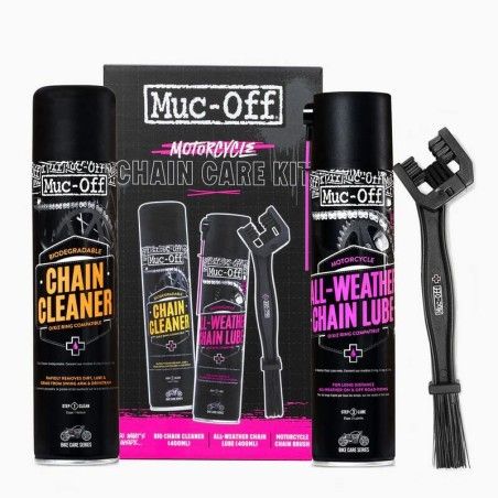 Kit de mantenimiento de cadena MUC-OFF para moto - motoscamaralweb.com