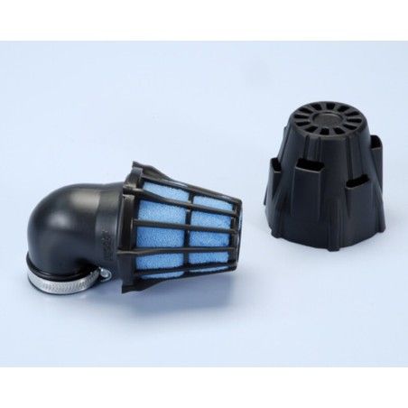 Filtro de aire POLINI Air Box (con tapa de plástico) 90° Ø46mm - motoscamaralweb.com