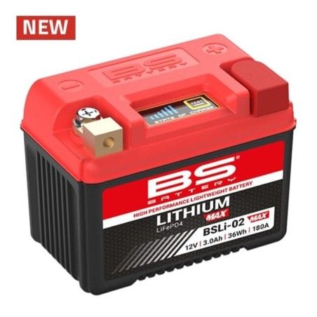 Batería de litio BS BATTERY Lithium-Iron-Phosphate - BSLi-02 MAX - motoscamaralweb.com
