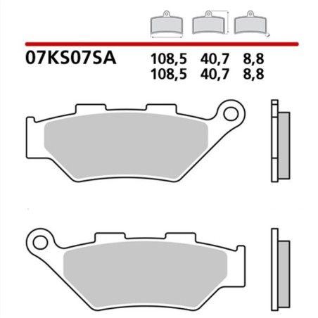 Pastillas de freno BREMBO sinterizadas - 07KS07SA - motoscamaralweb.com
