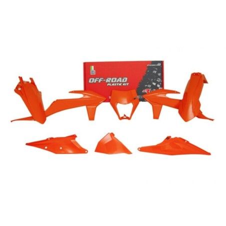 Kit de plástica RACETECH (6 piezas ) - Naranja - motoscamaralweb.com