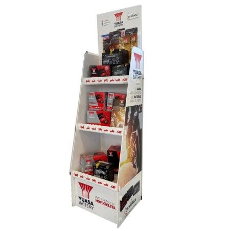 Expositor de baterías YUASA - motoscamaralweb.com