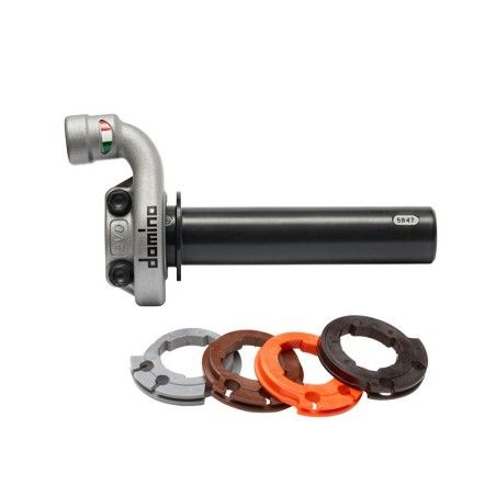 Acelerador DOMINO KRK EVO sin puños para motos 4T- motoscamaralweb.com