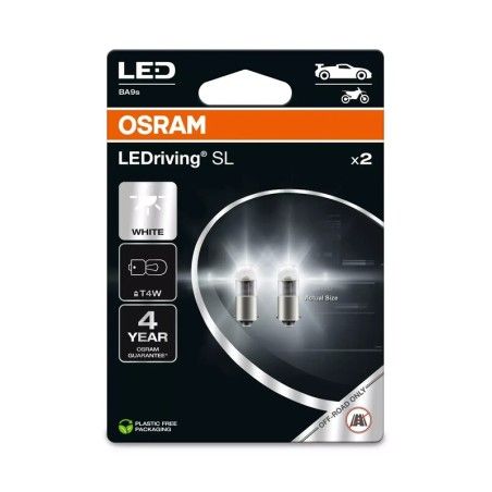 Lámpara OSRAM Retrofit LEDriving T4W Light 12V 0.8W - 2 uds - motoscamaralweb.com