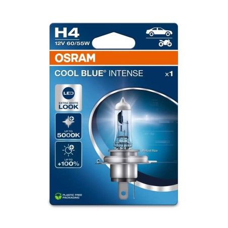 Lámpara OSRAM Cool Blue Intense H4 12V / 60 / 55W - 1 ud - motoscamaralweb.com