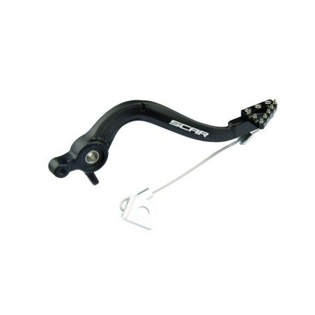 Pedal de freno trasero SCAR - Negro - motoscamaralweb.com