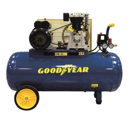 COMPRESOR ELECTRICO GOODYEAR GY 3100B 3HP 100L CORREAS 10BAR- motoscam