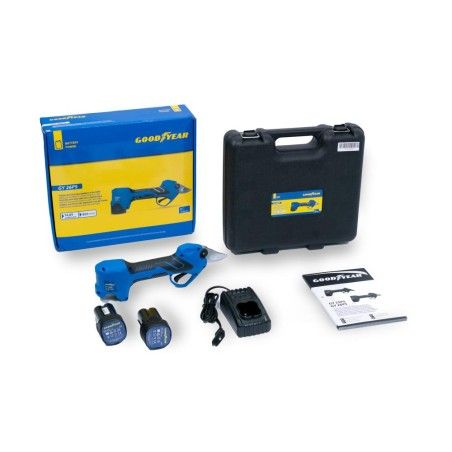 TIJERA ELECTRICA DE PODA GOODYEAR GY 26PS 2 BAT. LI-ION 2.5 AH CORTE P