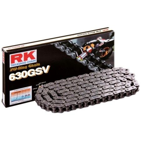 Cadena RK 630GSV con 94 eslabones negro - motoscamaralweb.com