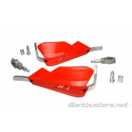 Kit de paramanos BARKBUSTERS JET cerrado Ø22 universal - Rojo - motoscamaralweb.com